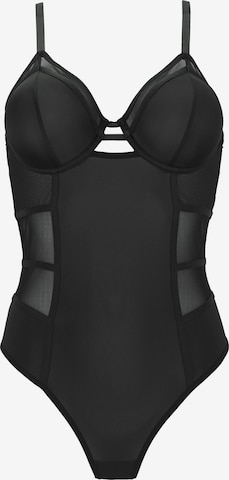 LASCANA - Body modelador em preto: frente