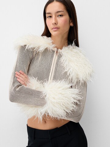 Cardigan Bershka en beige