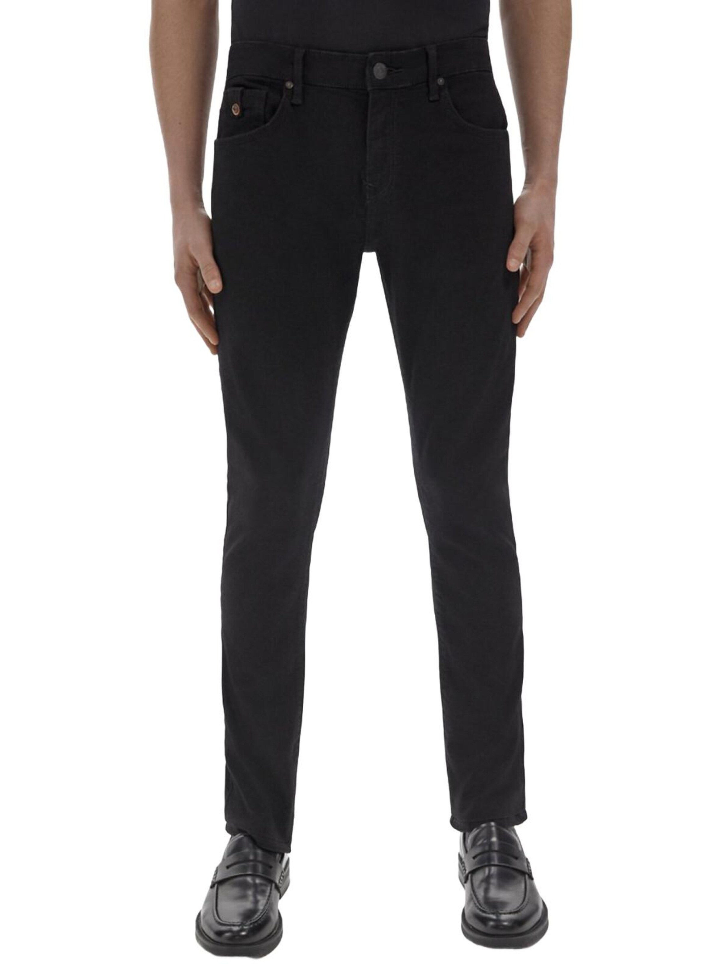 LTB Jeans - Slimfit Vaquero 'LTB Jeans Herren Joshua Skinny Leg Low Waist Jeanshose' en negro: frente