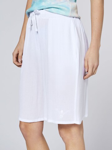 CHIEMSEE Loose fit Pants ' mit luftig-leichter Qualität ' in White