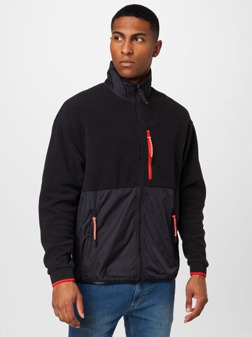 Bogner Fire + Ice Fleece Jacket 'SANDOR' in Black: front