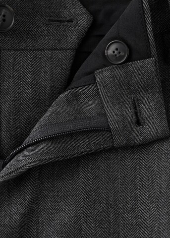 MANGO MAN Regular Pleated Pants 'Zeal' in Grey