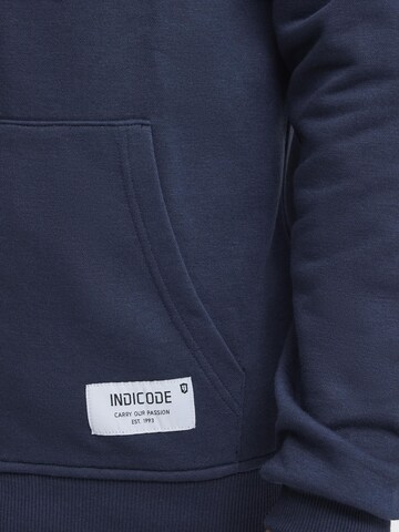 INDICODE JEANS Zip-Up Hoodie 'Playno' in Blue