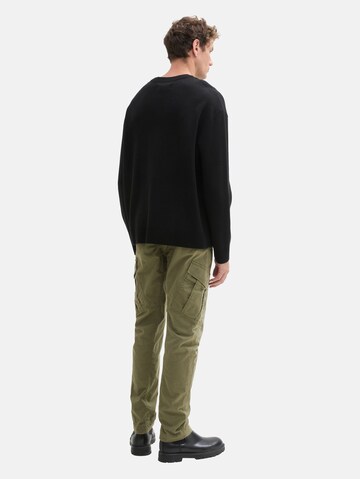 Effilé Pantalon cargo TOM TAILOR DENIM en vert