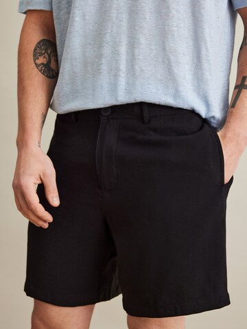 DAN FOX APPAREL Regular Trousers 'Dion' in Black