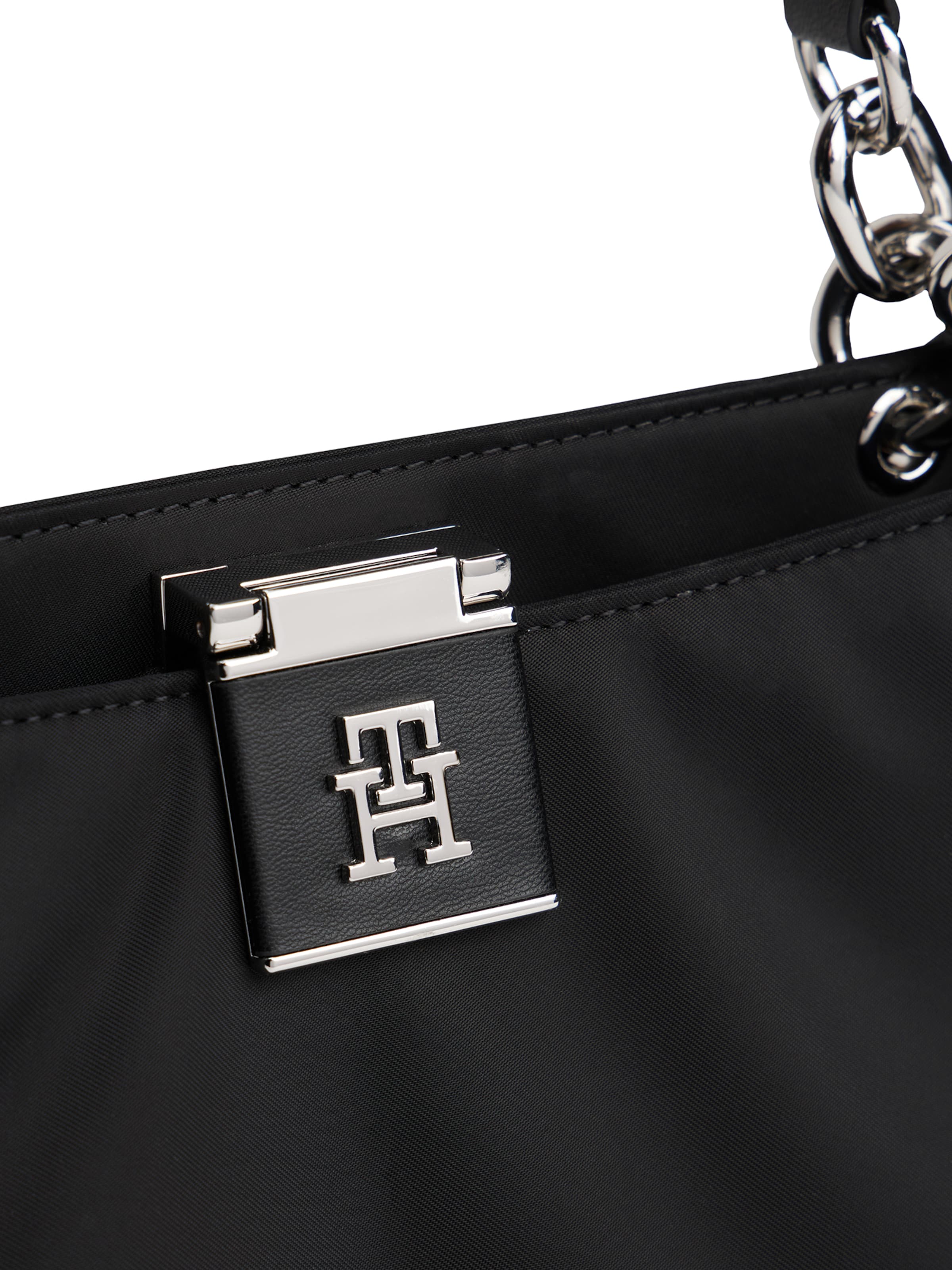 Geantă de umăr de la TOMMY HILFIGER pe negru