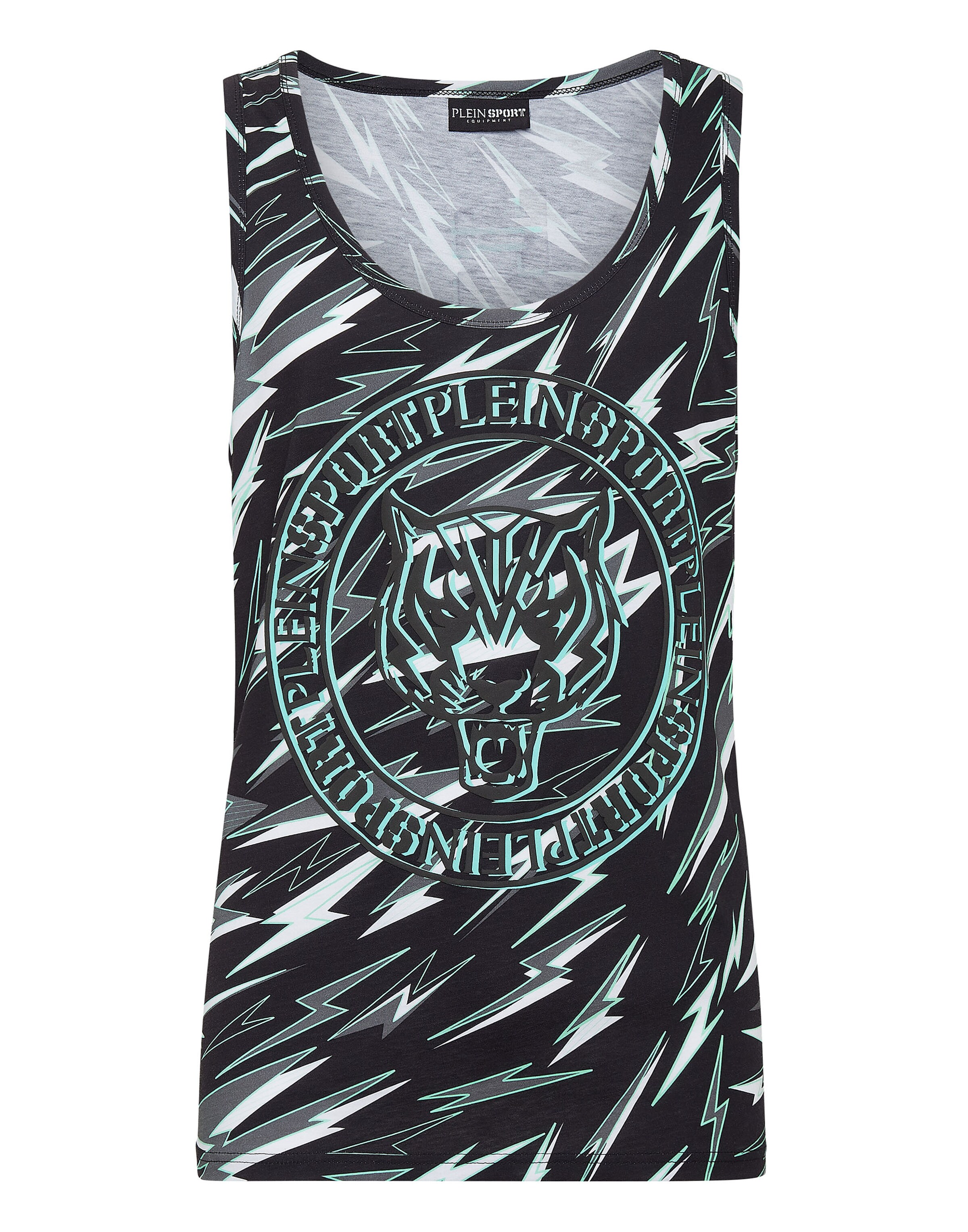 Plein Sport - Camisa em preto: frente