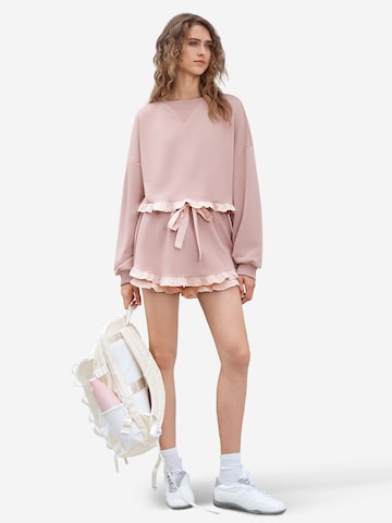 Imily Bela Hlačni kostim | roza barva