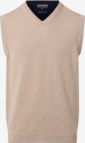Finshley & Harding Sweater Vest in Beige: front
