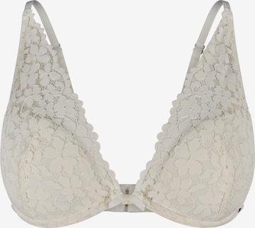Skiny Triangle Bra in White: front