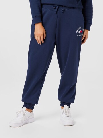 Tommy Jeans Curve Pants in Blue: front