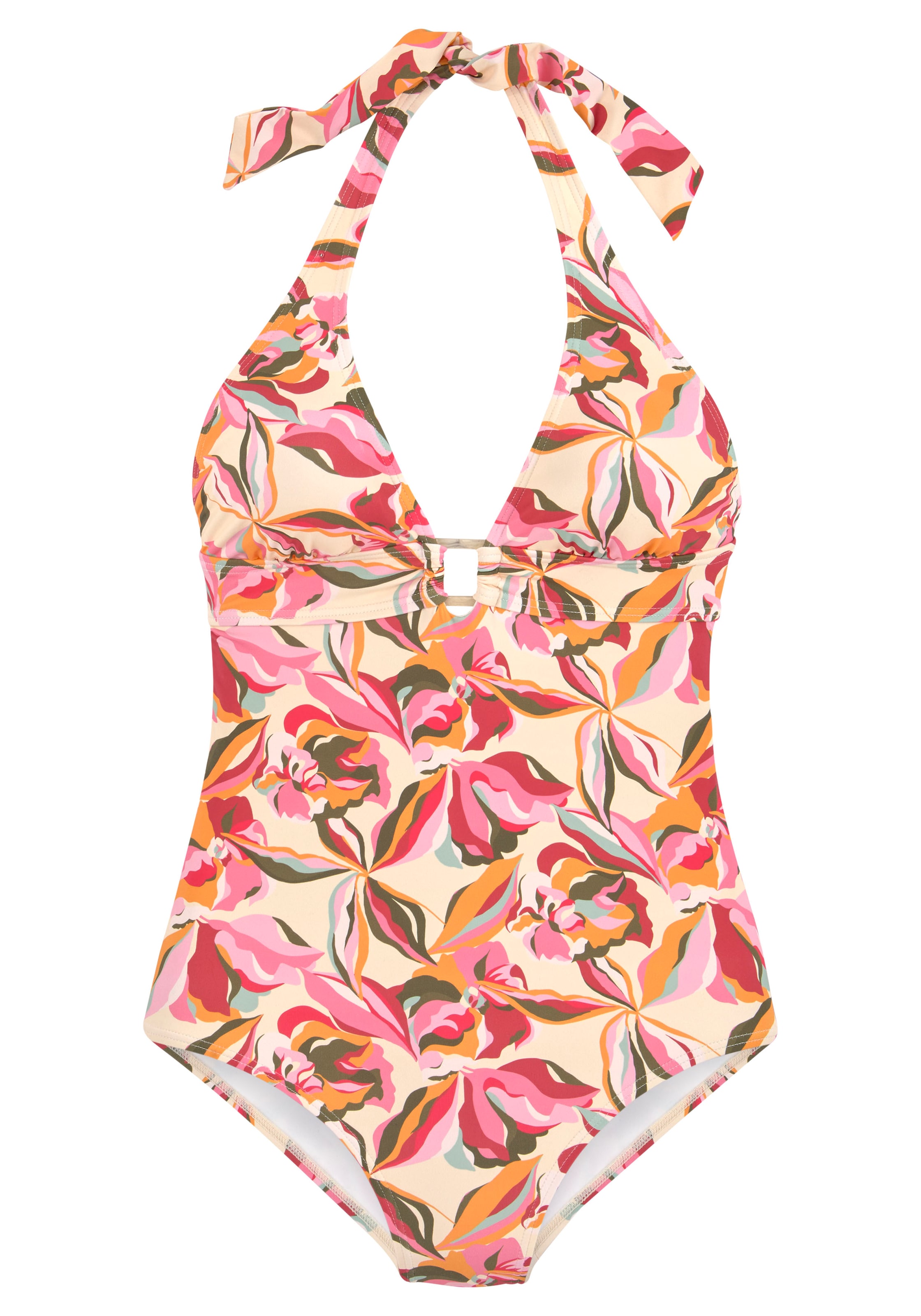 Bustier Maillot de bain s.Oliver en beige : devant