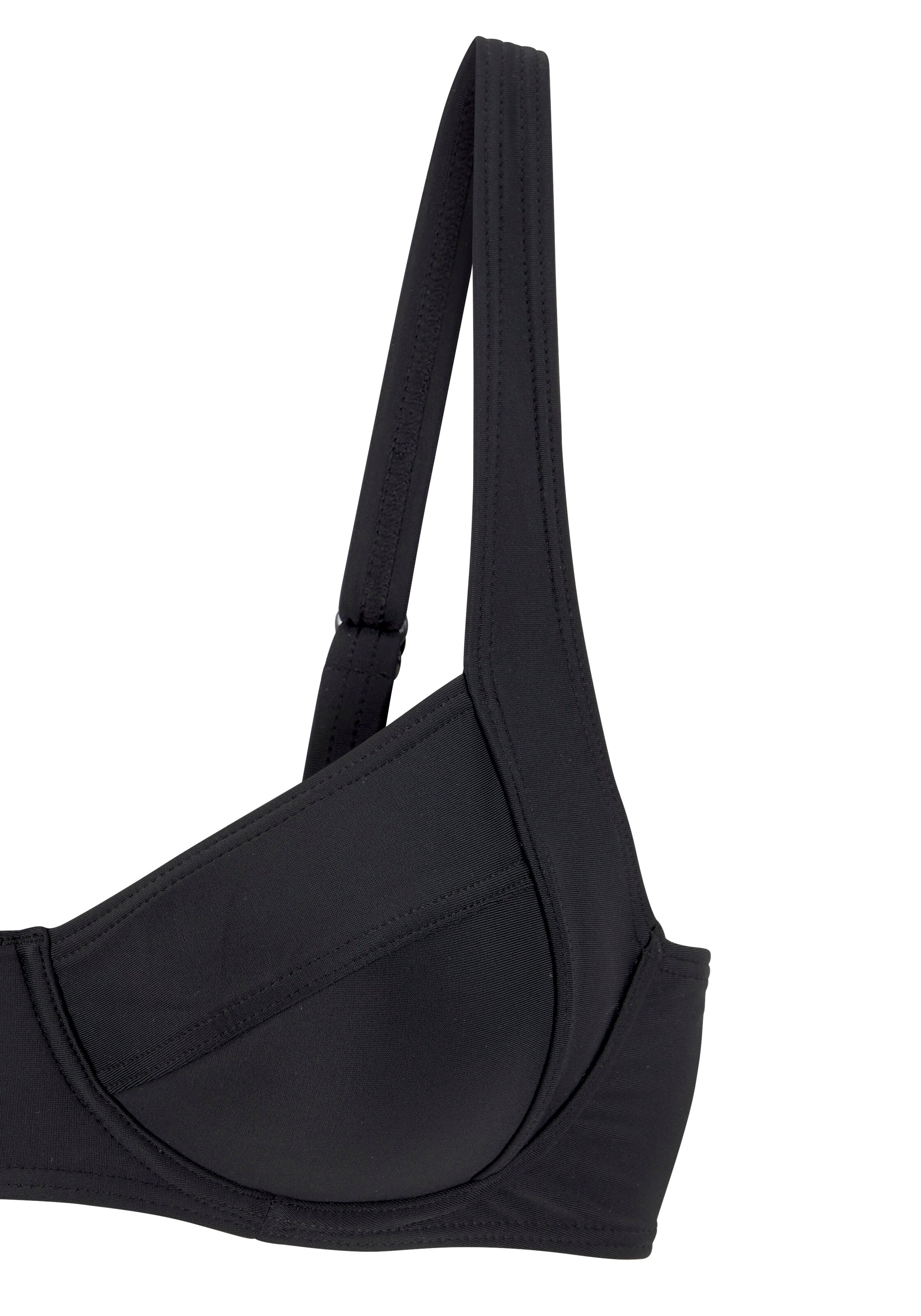 T-shirt Top per bikini 'Lolo' di LASCANA in nero