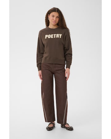 SAINT TROPEZ Sweatshirt 'Suzie' i brun