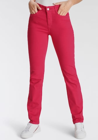 MAC Regular Jeans in Red: front