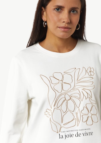 Sweat-shirt comma casual identity en blanc