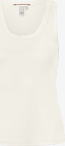 QS Shirt in Beige: voorkant