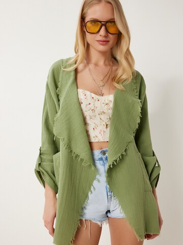 Happiness İstanbul Καλοκαιρινό μπουφάν σε πράσινο: μπροστά