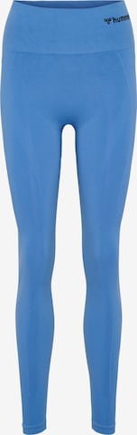 Hummel Skinny Sportbroek 'Tif' in Blauw: voorkant