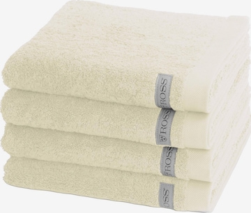 ROSS Handdoek 'Sinfonie' in Beige: voorkant