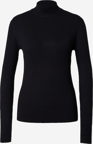 Pull-over QS en noir : devant