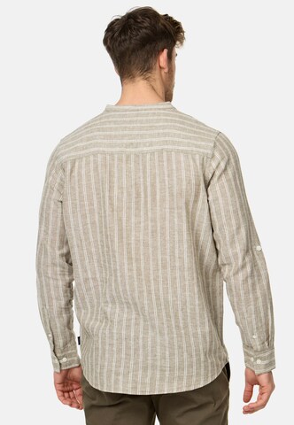 INDICODE JEANS Regular fit Overhemd 'Lif' in Beige