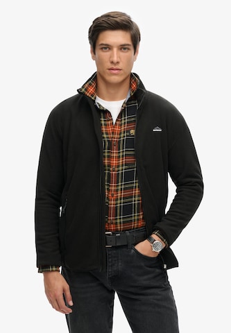 Superdry Fleece jacket in Black