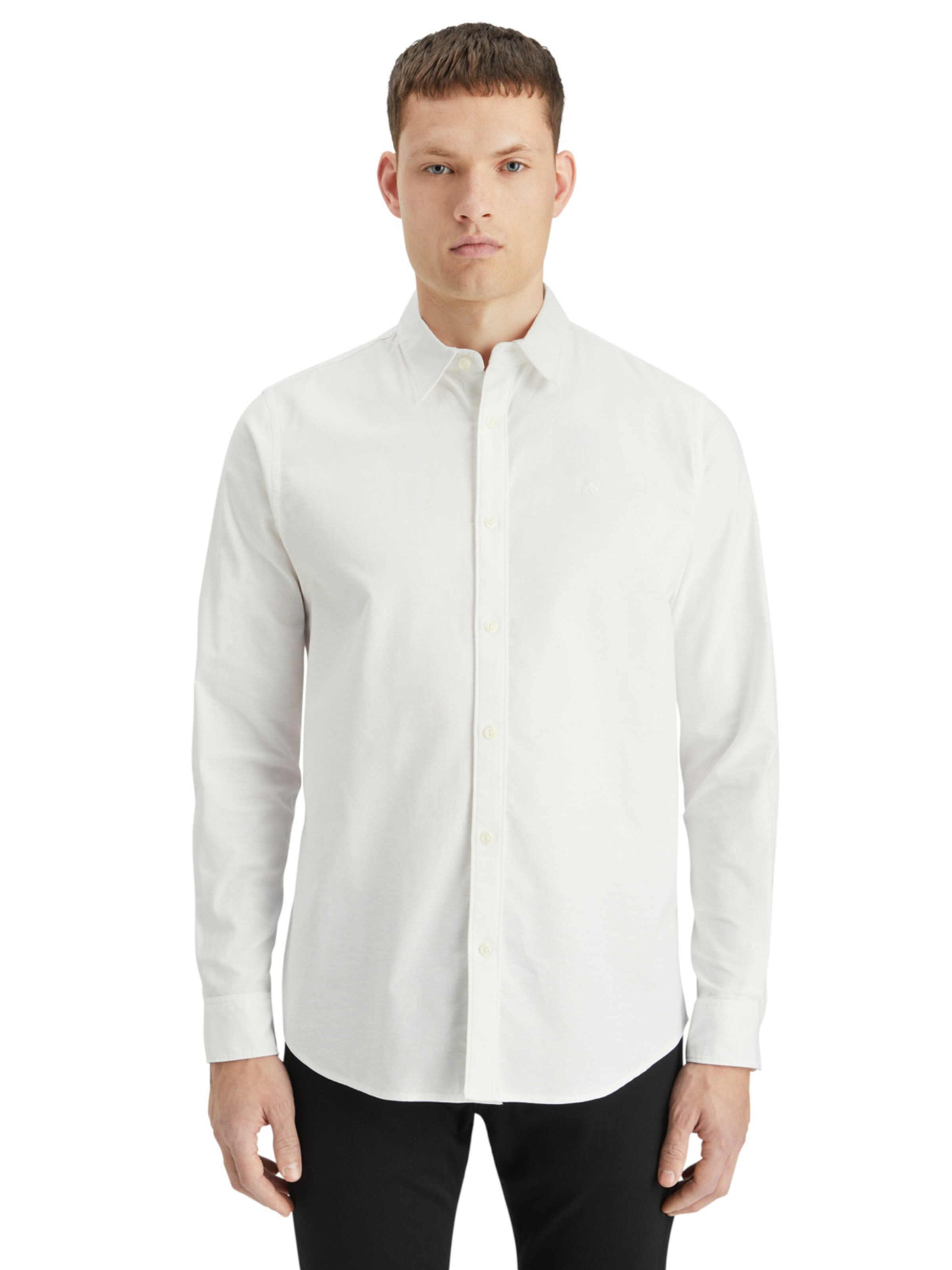 SCOTCH & SODA Regular fit Button Up Shirt in White: front