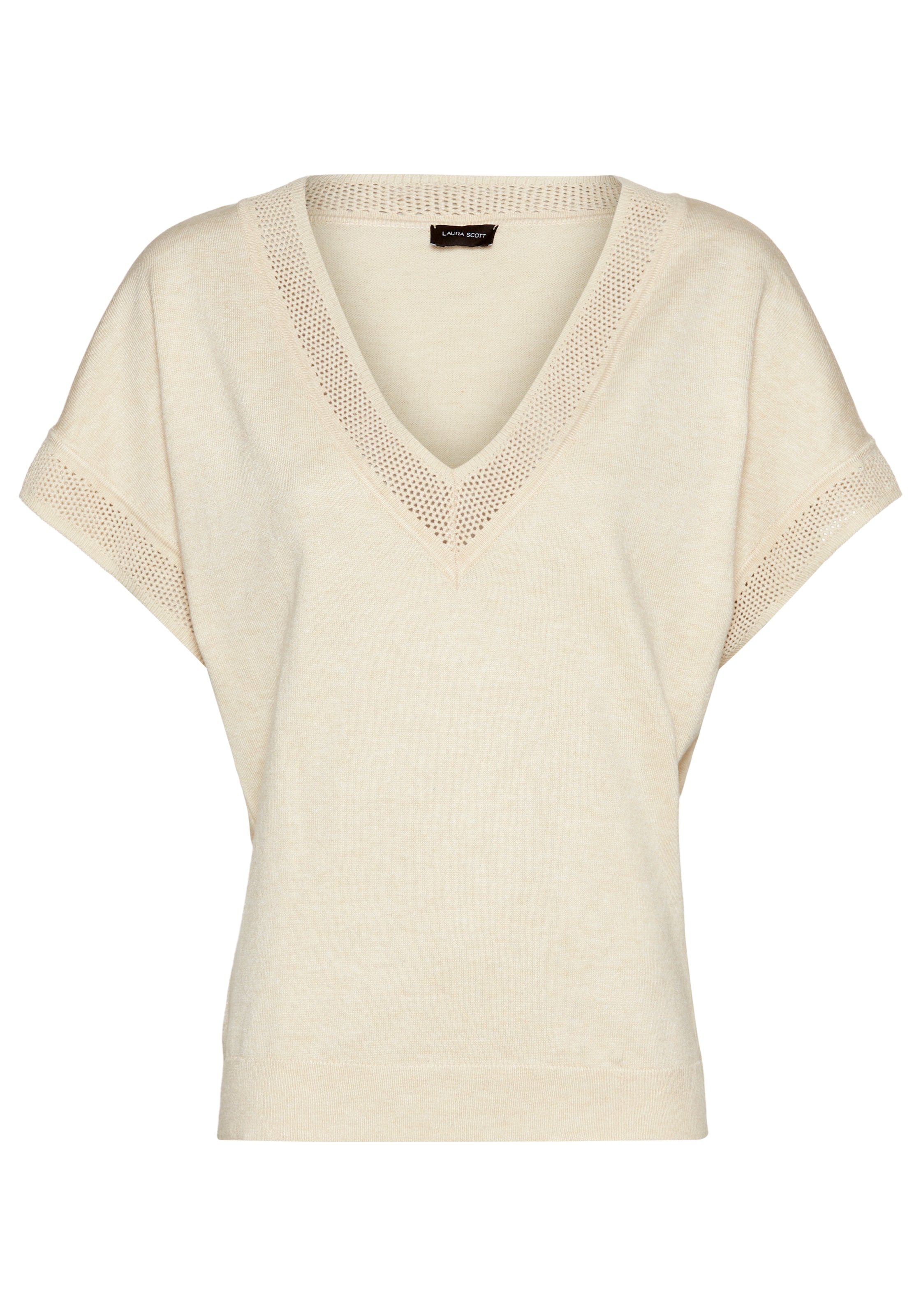 LAURA SCOTT Pullover in Beige: Vorderseite