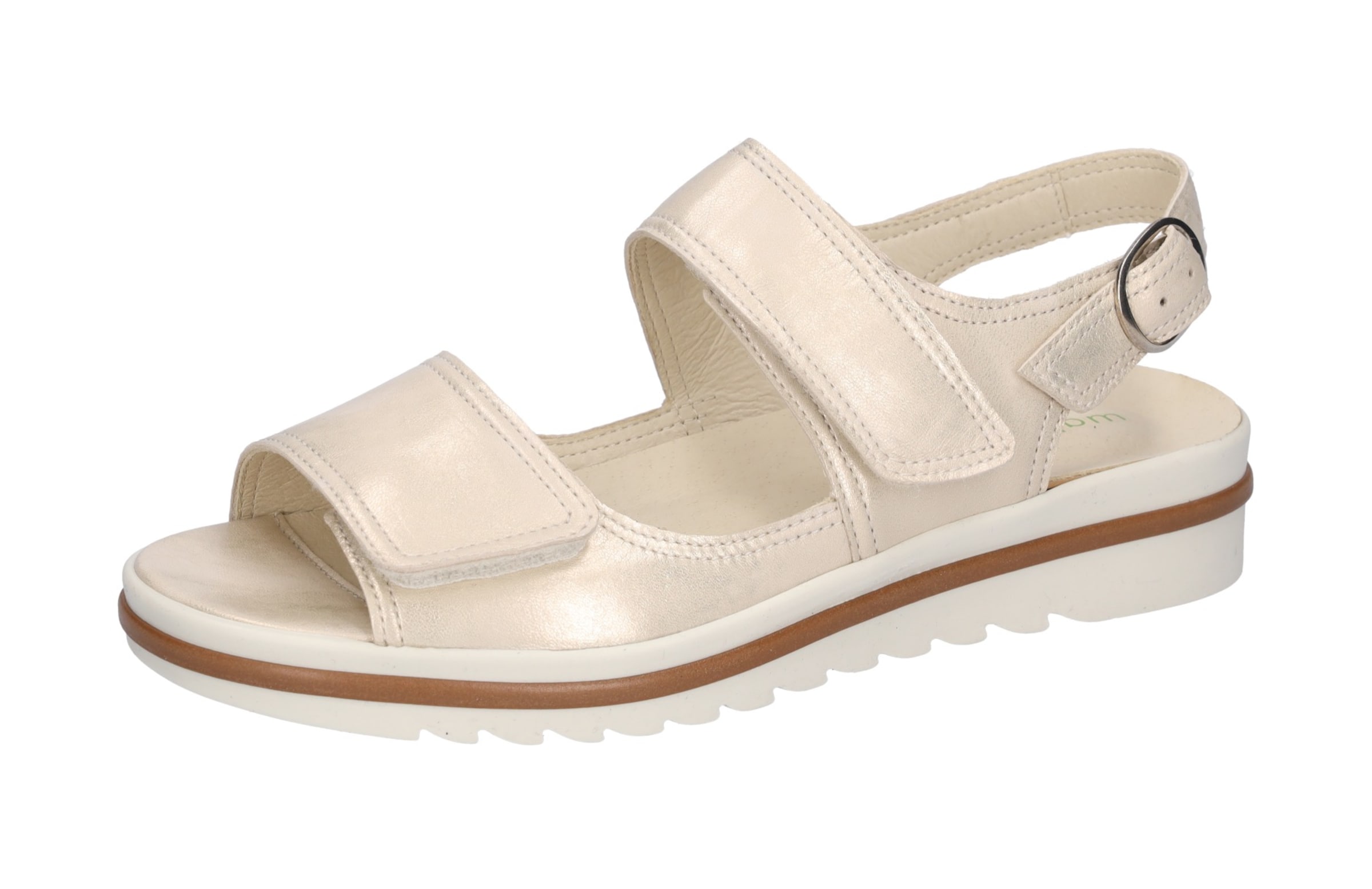 WALDLÄUFER Sandals in Beige: front