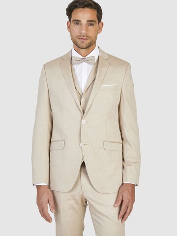 HECHTER PARIS Slim fit Suit Jacket in Beige: front