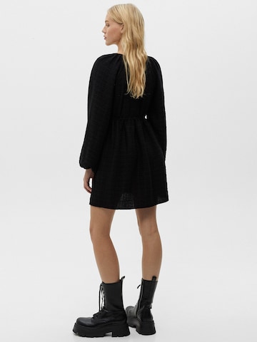 Robe-chemise Pull&Bear en noir