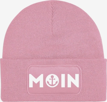 Youth Designz Mütze 'Moin' in Pink: Vorderseite