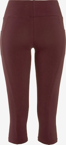 VIVANCE Skinny Workout Pants in Brown