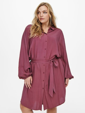 ONLY Carmakoma Shirt Dress in Pink: front