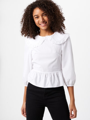 Camicia da donna 'Poplin' di Miss Selfridge in bianco: frontale