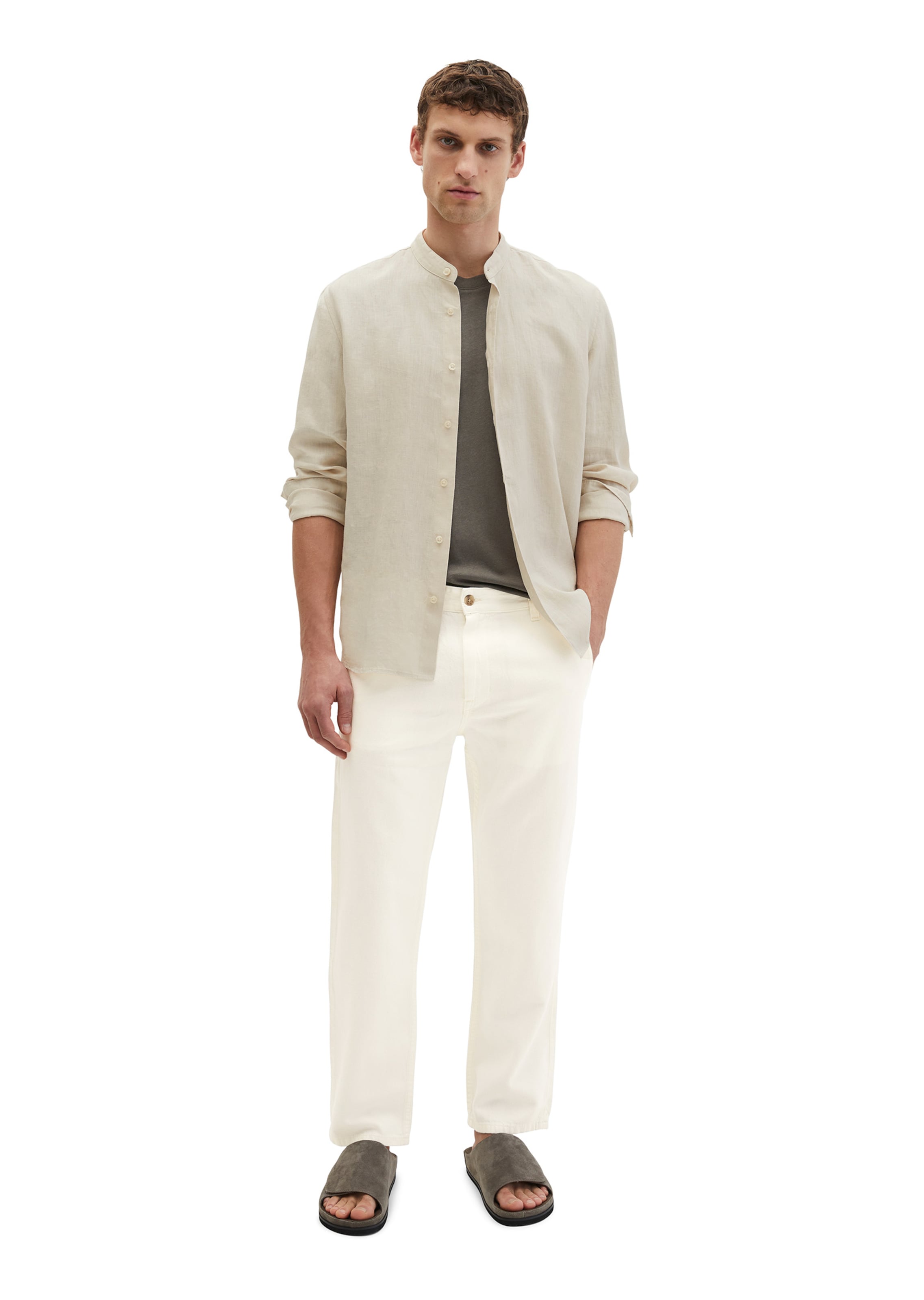 Marc O'Polo Regular fit Button Up Shirt in Beige
