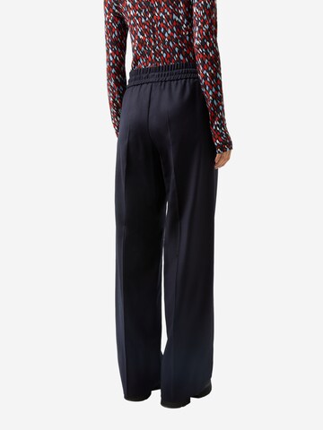 BOGNER Loose fit Pleat-front trousers 'Ella  ' in Blue