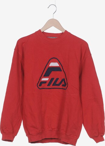 FILA Sweatshirt & Zip-Up Hoodie in S in Red: front