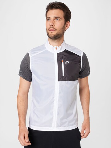 Gilet de sport Newline en blanc : devant