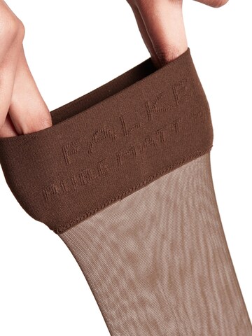 FALKE Knee High Socks 'Pure Matt' in Brown