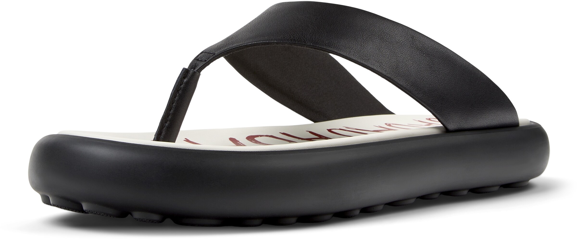 CAMPER T-bar sandals 'Pelotas Flota' in Black: front