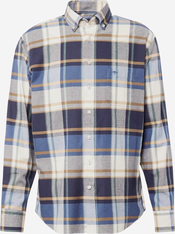 FYNCH-HATTON Regular fit Button Up Shirt in Blue: front