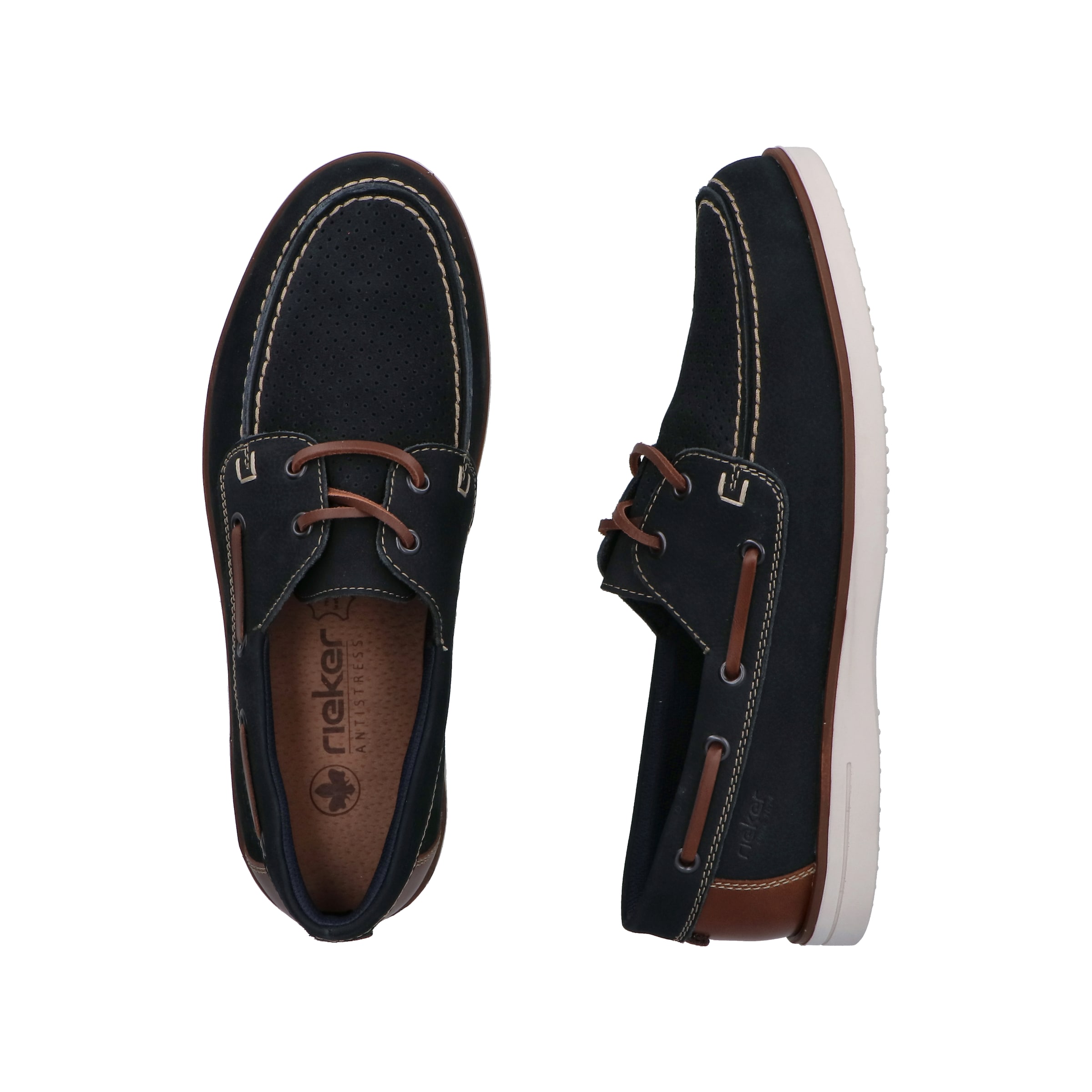 Rieker Lace-Up Shoes in Blue