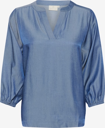 Kaffe - Blusa 'Leonora' em azul: frente