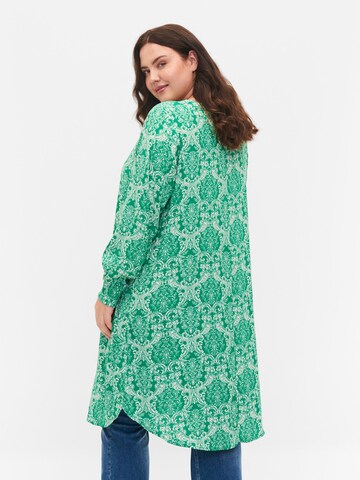 Zizzi Košilové šaty 'Bella' – zelená