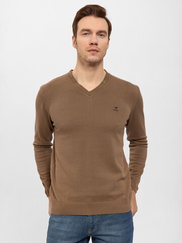 Daniel Hills Pullover in Braun