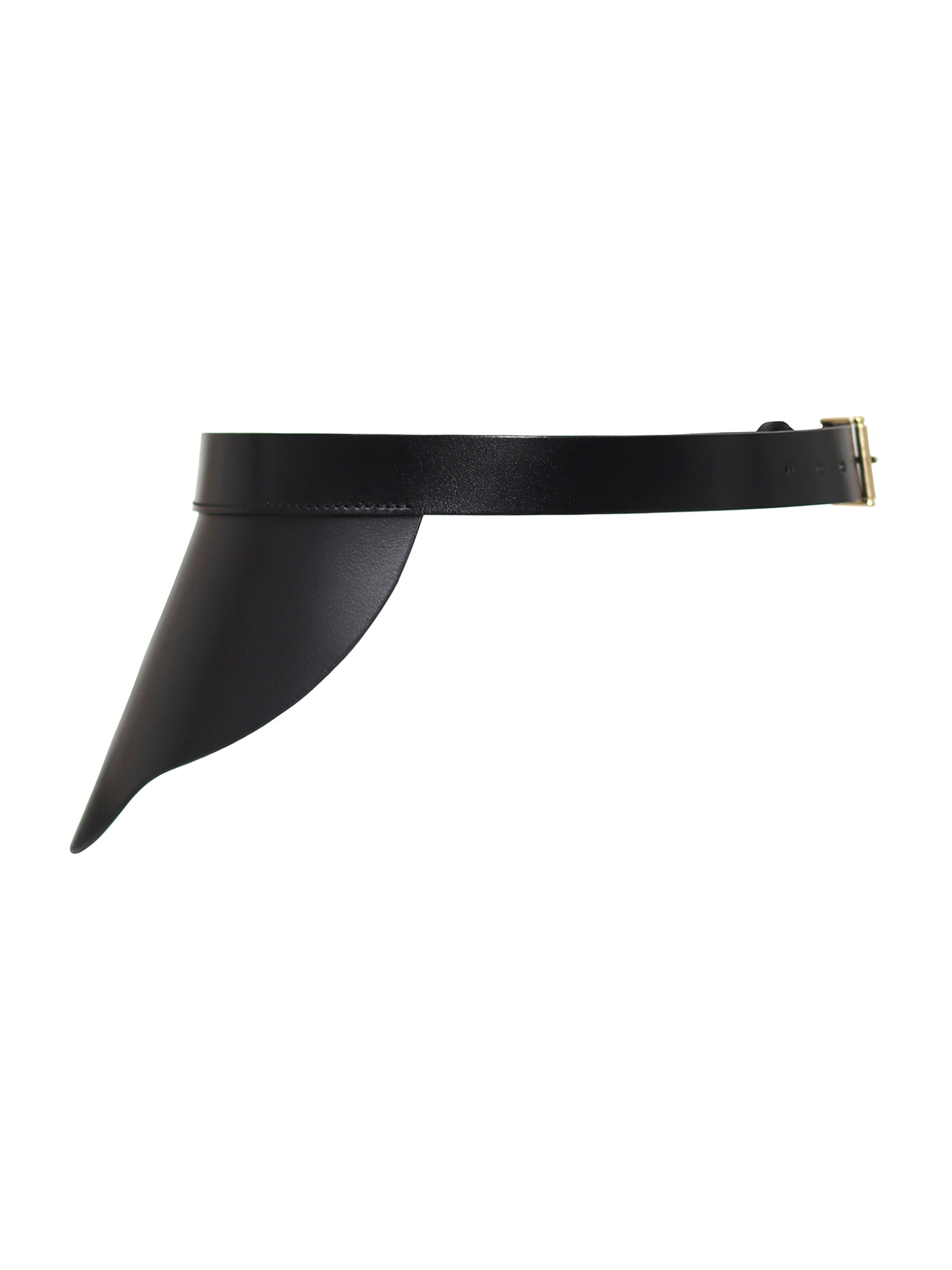 Haute Cuir Gürtel 'Ivy Side Peplum Belt'‌‌‌‌‌ in Schwarz: Vorderseite