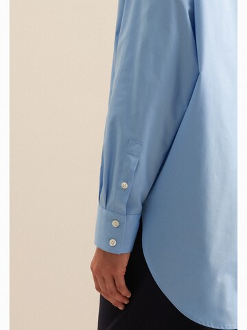 SEIDENSTICKER Blouse 'Schwarze Rose' in Blauw