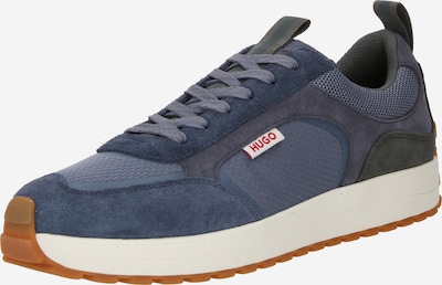 HUGO Red Sneakers laag 'Cilan' in de kleur Navy / Donkerblauw / Olijfgroen, Productweergave